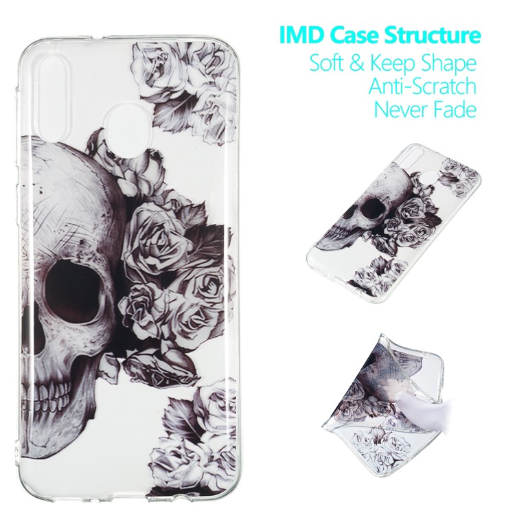

Pattern Printing IMD TPU Shell for Samsung Galaxy M20 - Cool Skull, Galaxy M20