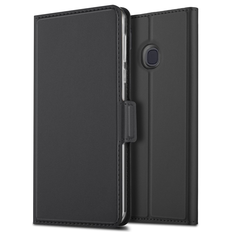 Magnetic Adsorption Leather Flip Stand Case with Card Holder for Samsung Galaxy A30 - Black-8