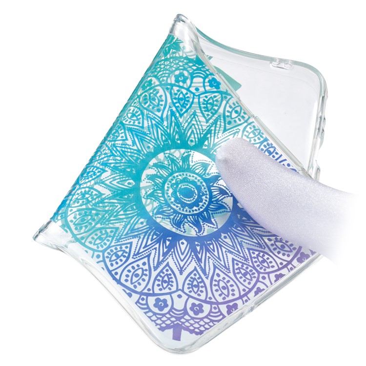 Pattern Printing IMD TPU Phone Case for Samsung Galaxy A40 - Mandala Flower-4