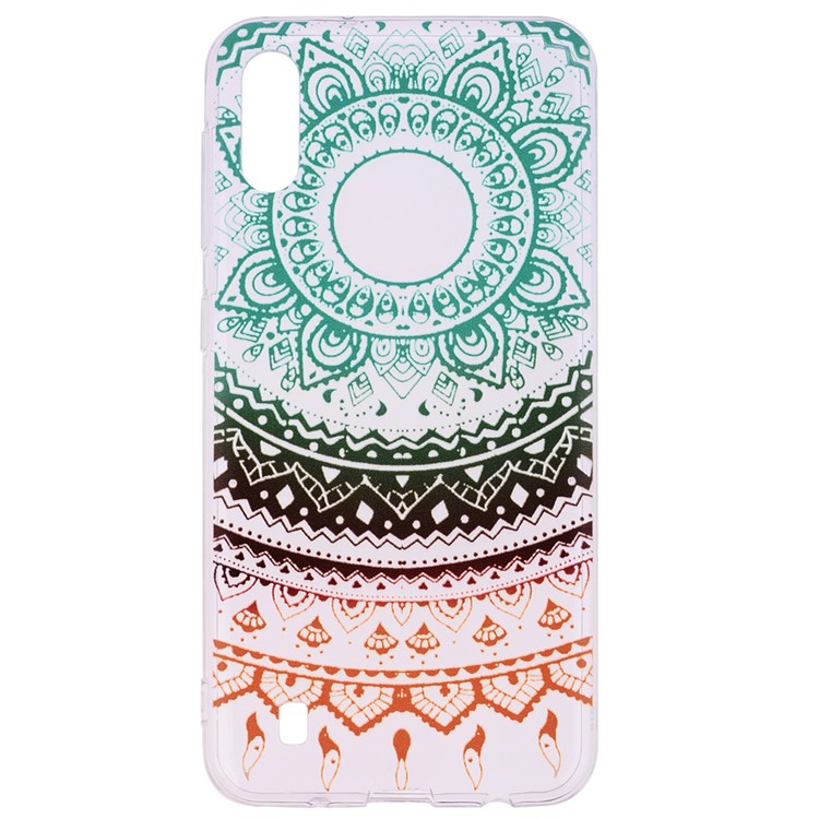 Pattern Printing TPU Protection Case Shell for Samsung Galaxy A10 - Colorful Mandala-2