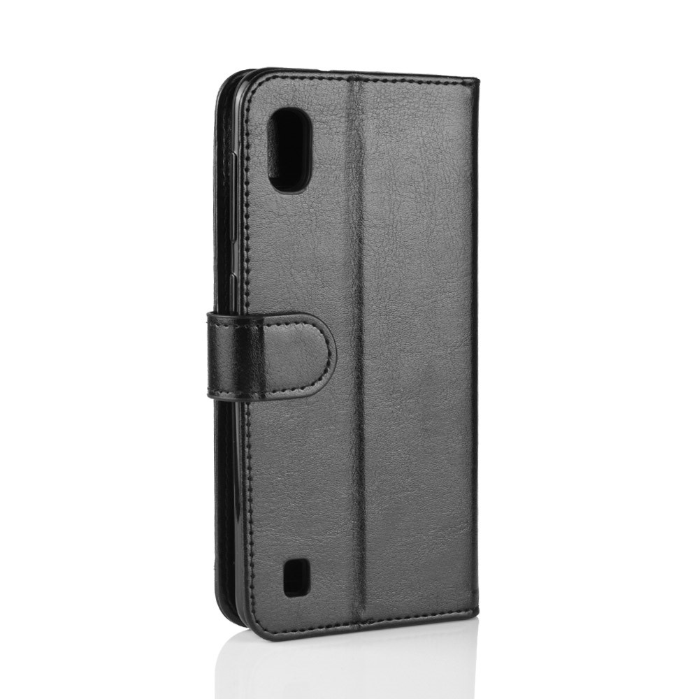 Crazy Horse Wallet Leather Mobile Cover for Samsung Galaxy A10 - Black-7