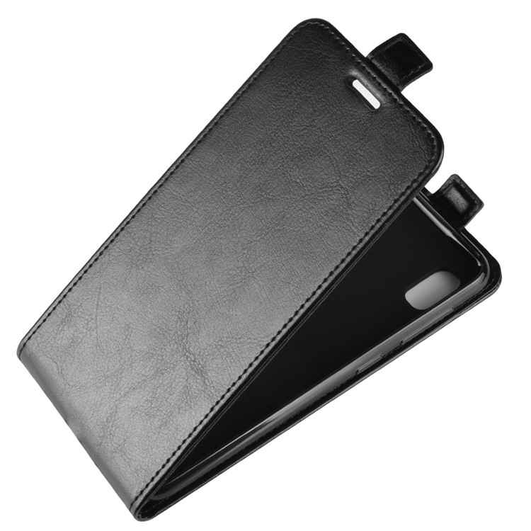 Funda Protectora De Cuero Con Tirón Vertical Para Samsung Galaxy A10 - Negro-2