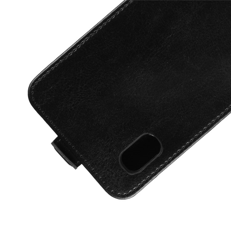 Funda Protectora De Cuero Con Tirón Vertical Para Samsung Galaxy A10 - Negro-3