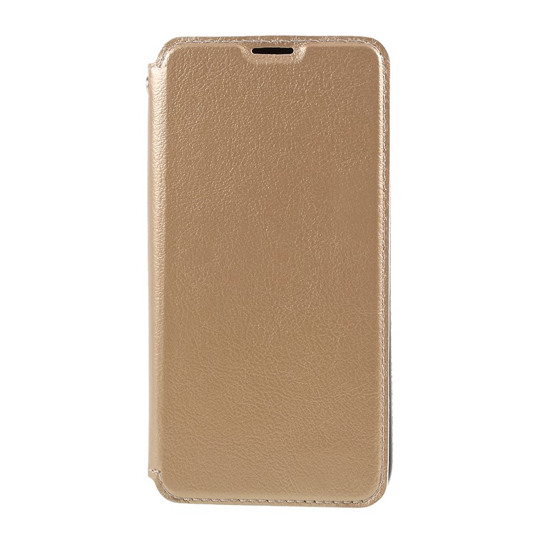 

Auto-absorbed Leather Stand Case with Card Slot for Samsung Galaxy S10e - Gold, Galaxy S10e