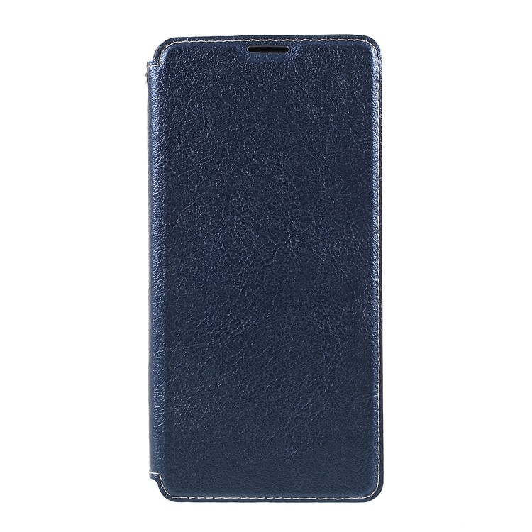

Auto-absorbed PU Leather Phone Cover with Stand for Samsung Galaxy S10 - Blue, Galaxy S10