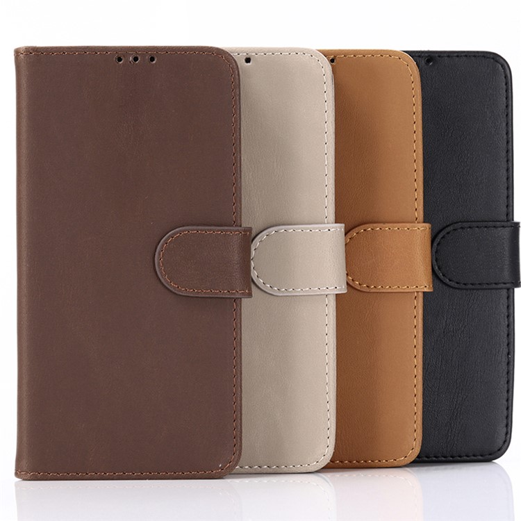 Etui De Portefeuille En Cuir Pour Cheval Fou Pour Samsung Galaxy S10 5G - Noir-6