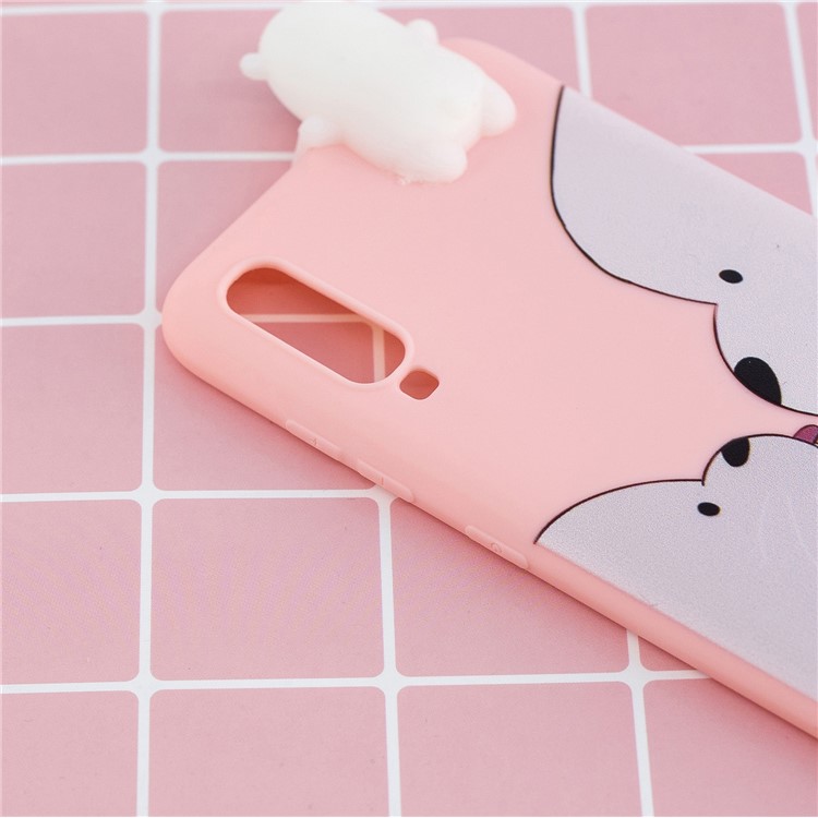 3D Cute Doll Pattern Printing TPU Back Case for Samsung Galaxy A70 - Bear-8