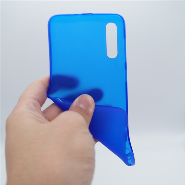 Double-sided Matte TPU Case for Samsung Galaxy A50 - Blue-2