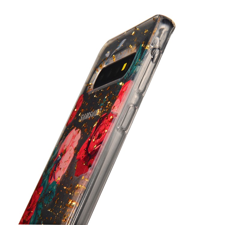 Epoxy Gold-stamping TPU Back Case for Samsung Galaxy S10 - Style A-4