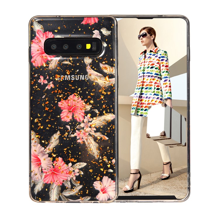 

Эпоксидный Тисненый Чехол Назад Для Samsung Galaxy S10 - Стиль F, Galaxy S10