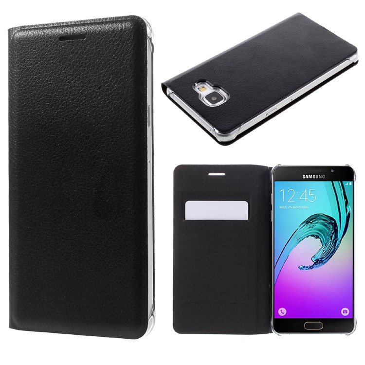 

Litchi Texture Leather Phone Case for Samsung Galaxy A5 SM-A510F (2016) - Black