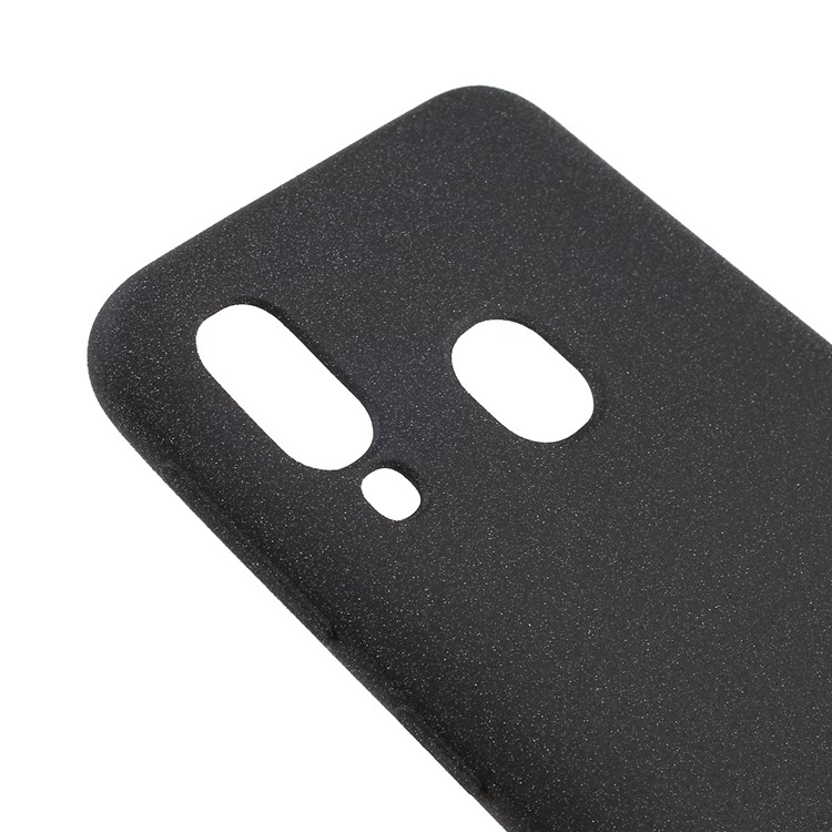 Caso De TPU Fosco Pele-toque Para Samsung Galaxy A40 - Preto-4