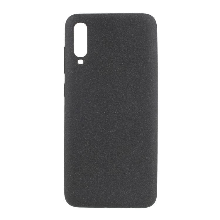 Caso De TPU Fosco Skin-touch Para Samsung Galaxy A70 - Preto-1