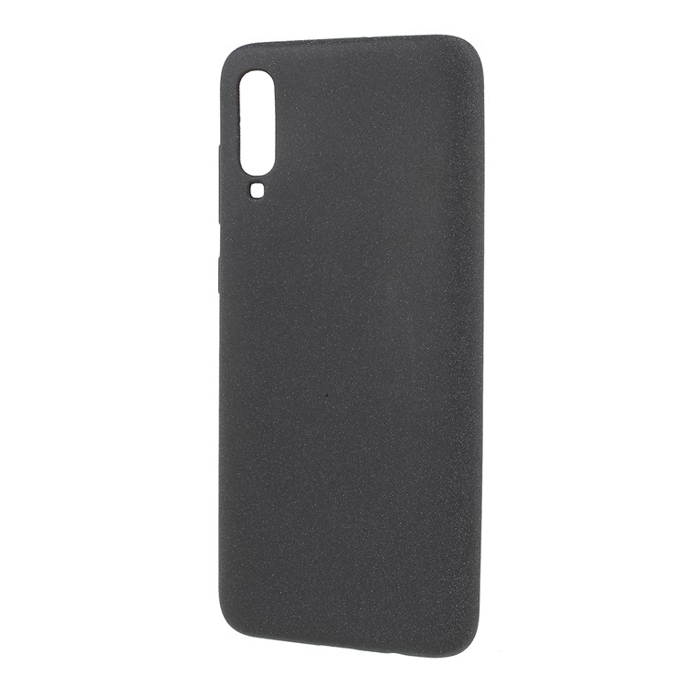 Caso De TPU Fosco Skin-touch Para Samsung Galaxy A70 - Preto-2