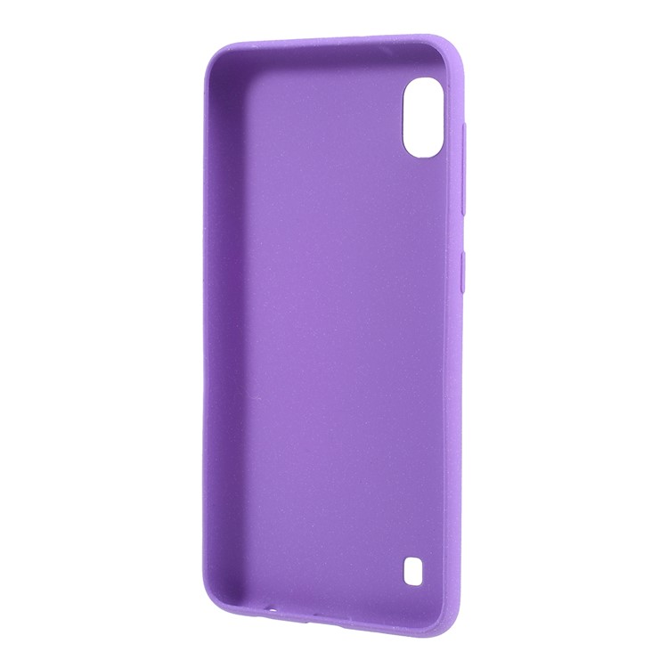 Caso Macio TPU Pele-toque Para Samsung Galaxy A10 - Roxa-3