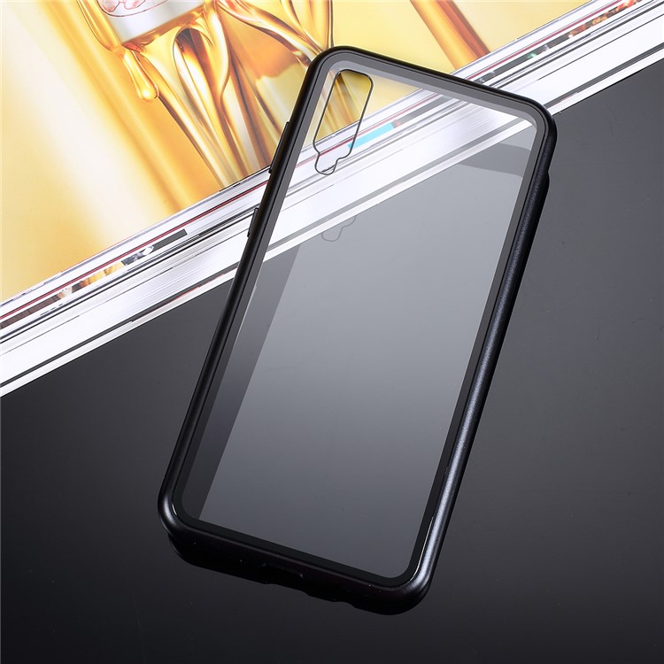Embalagem Magnética Do Telefone De Vidro Moderado Da Atração Para A Galáxia A50 De Samsung - Preto-7