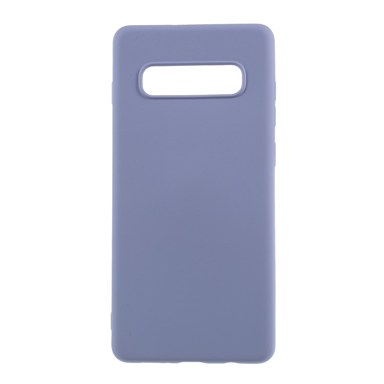 

All Wrapped Back and Edges Liquid Silicone Mobile Phone Shell for Samsung Galaxy S10 Plus - Light Purple, Galaxy S10 Plus