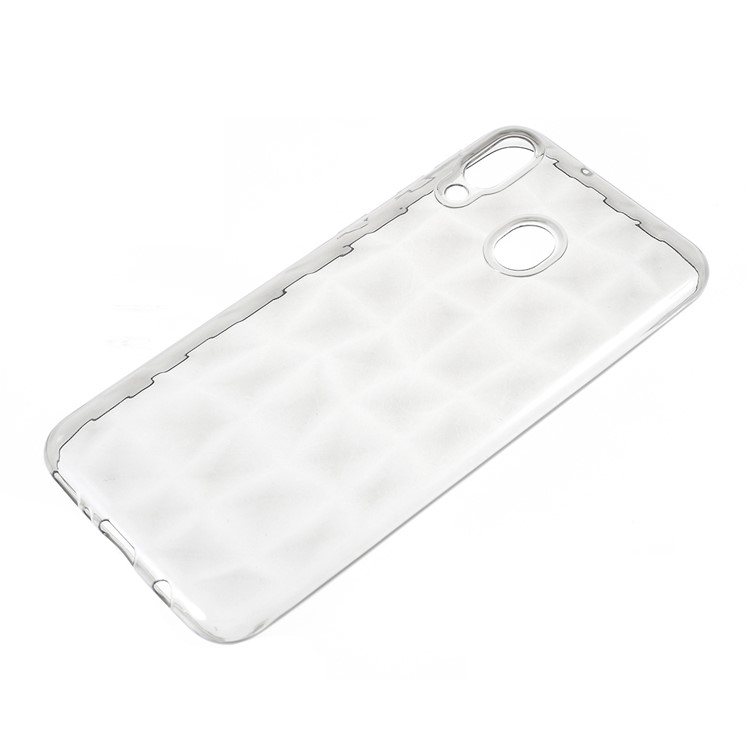 

3D Diamond Grain Soft TPU Case for Samsung Galaxy M20 - Grey, Galaxy M20