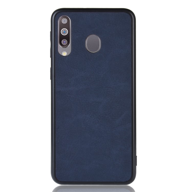 Leather Coated TPU Case for Samsung Galaxy M30/A40s/A40s - Blue-2