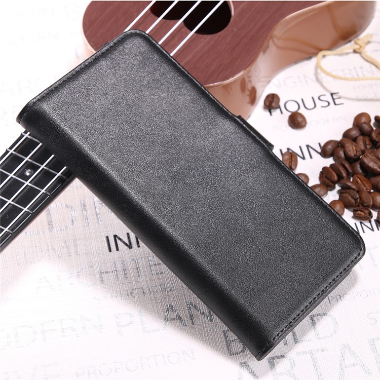 Genuine Split Leather Card Holder Stand Phone Cover for Samsung Galaxy S10 5G - Black-9