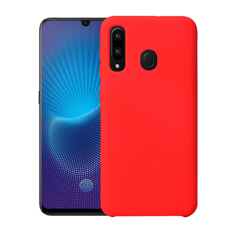 

HOWMAK Rubberized Silky TPU Gel Cover for Samsung Galaxy M20 - Red, Galaxy M20