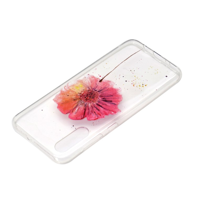 Padrão De Impressão TPU Soft Case Capa Para Samsung Galaxy A70 - Flor-4