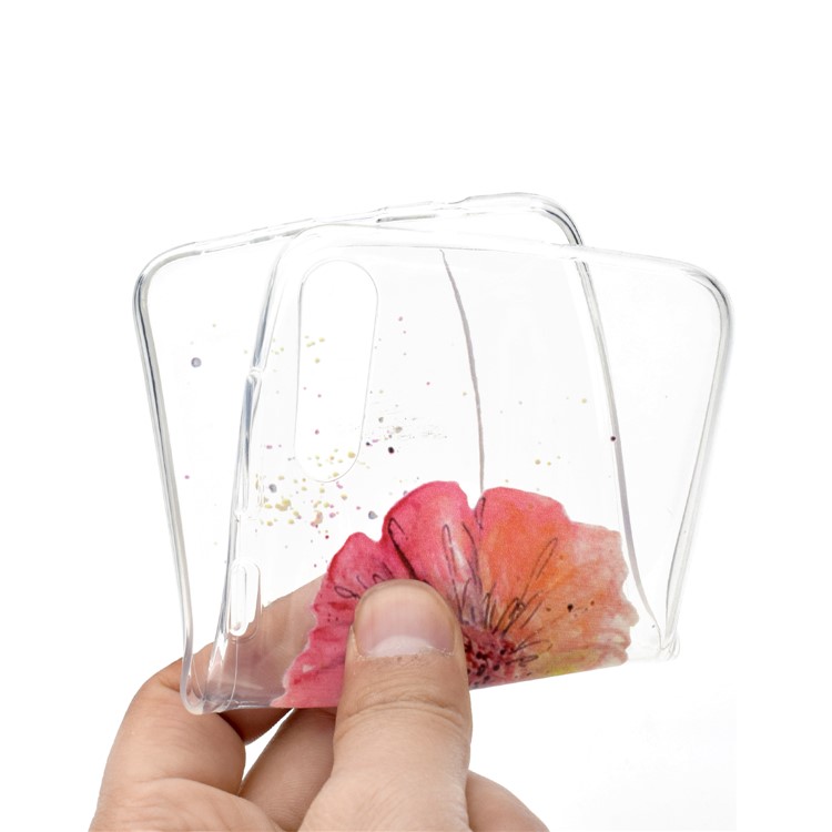 Padrão De Impressão TPU Soft Case Capa Para Samsung Galaxy A70 - Flor-5