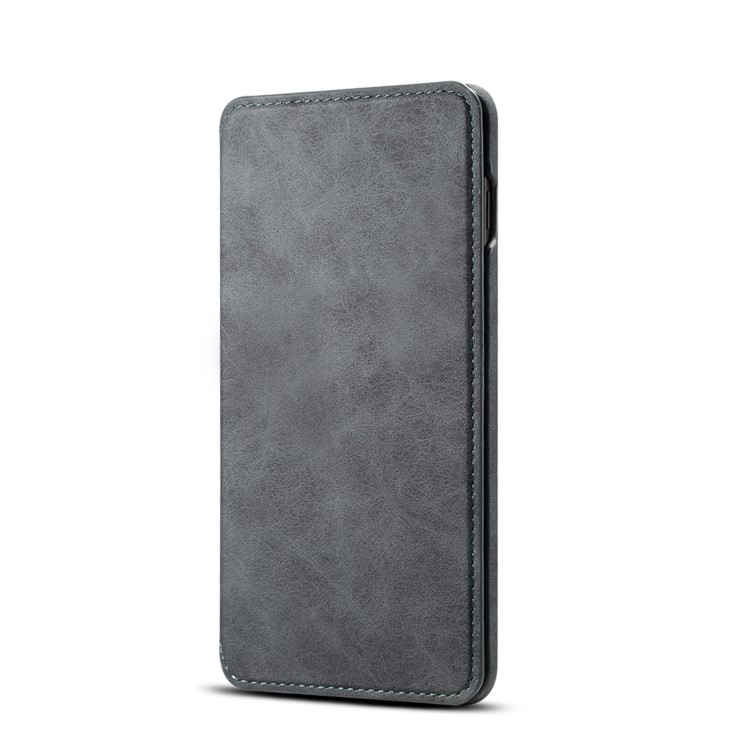 PU Leather Protection Cell Phone Cover with Wallet for Samsung Galaxy S10 Plus - Dark Grey-2