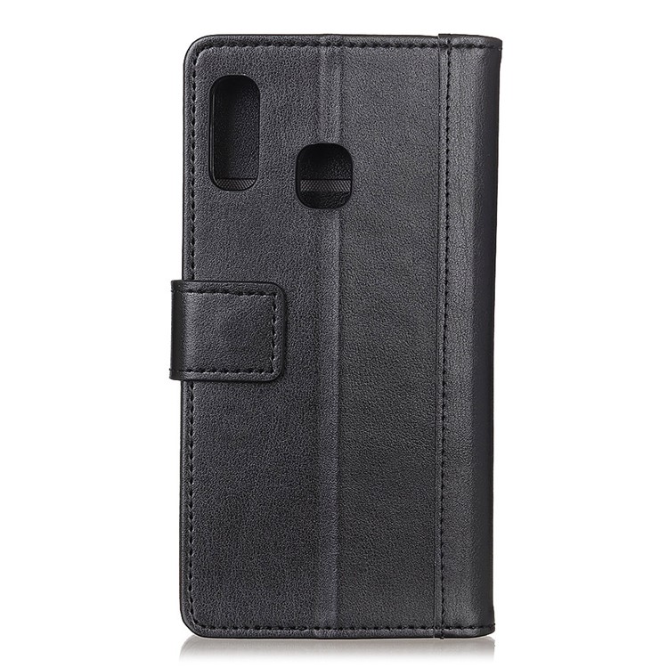 Carteira De Couro Pu Ficar Caso De Proteção Para Samsung Galaxy A20e - Preto-10