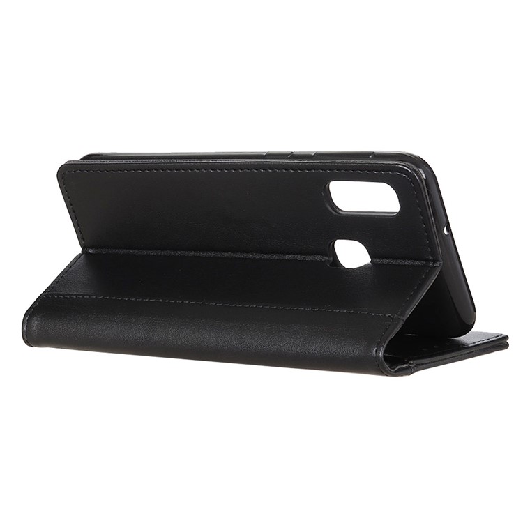 Carteira De Couro Pu Ficar Caso De Proteção Para Samsung Galaxy A20e - Preto-11