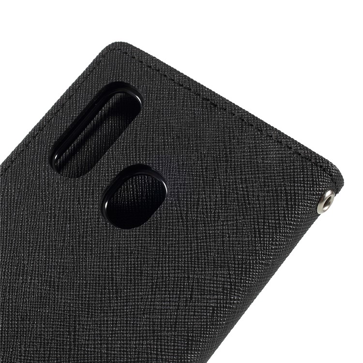 MERCURY GOOSPERY Leather Wallet Case for Samsung Galaxy A40 - Black-5