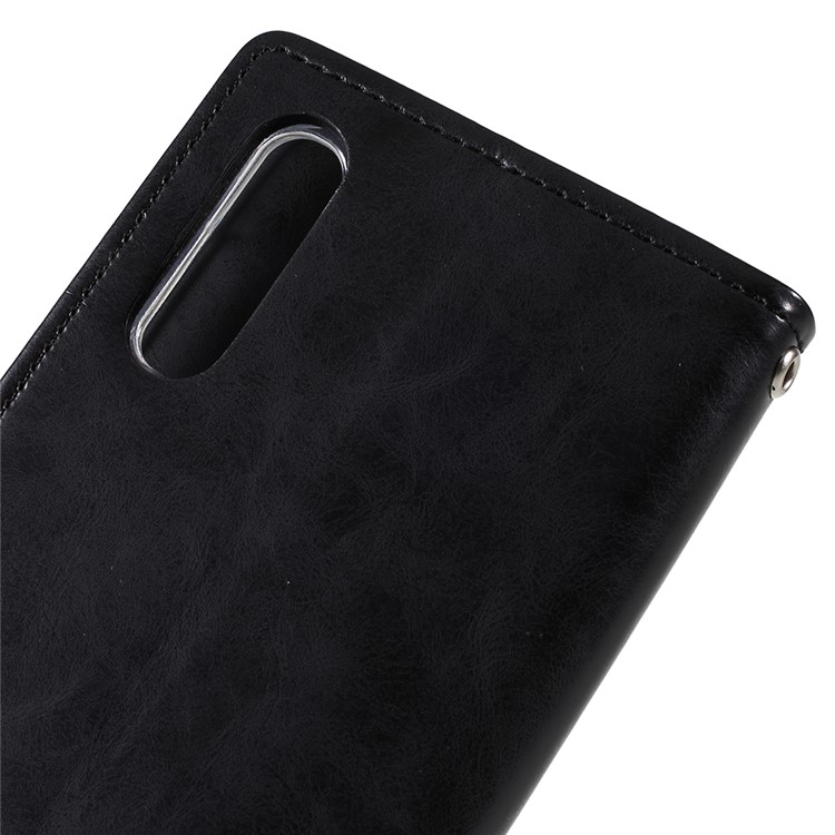 MERCURY GOOSPERY Blue Moon Wallet Leather Phone Cover for Samsung Galaxy A50 - Black-5