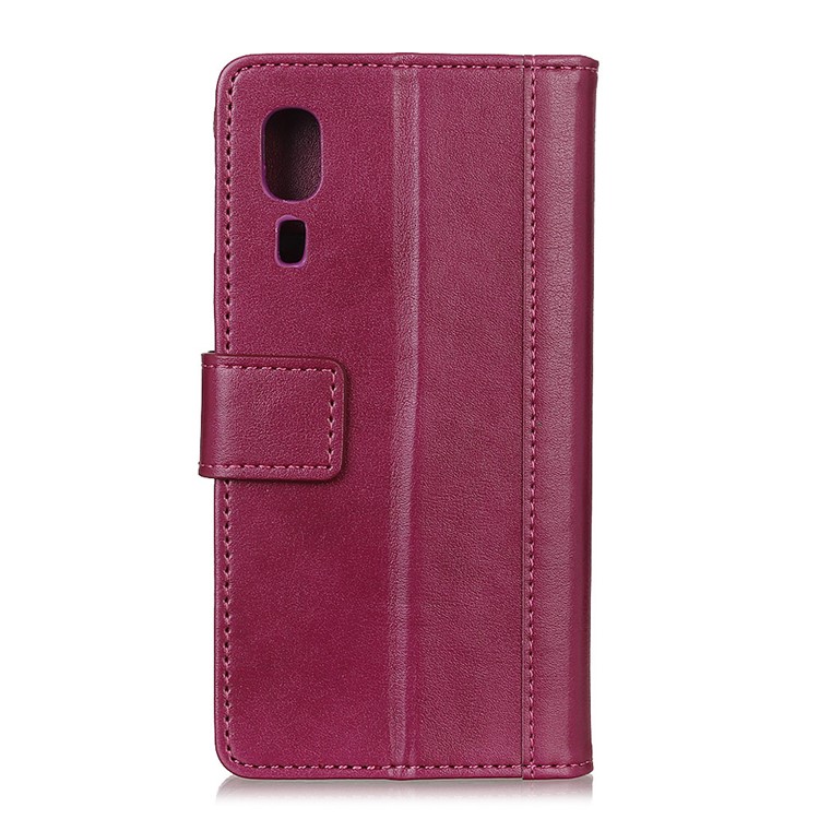 Wallet Leather Stand Case for Samsung Galaxy A2 Core - Red-10