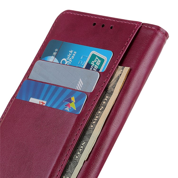 Wallet Leather Stand Case for Samsung Galaxy A2 Core - Red-9