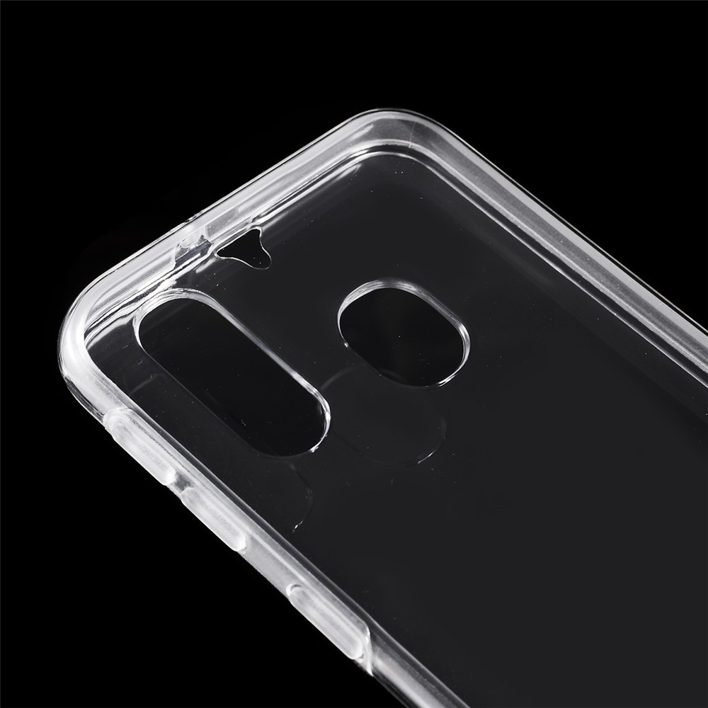 Shockproof Clear PC+TPU Phone Case Cover for Samsung Galaxy A40-5