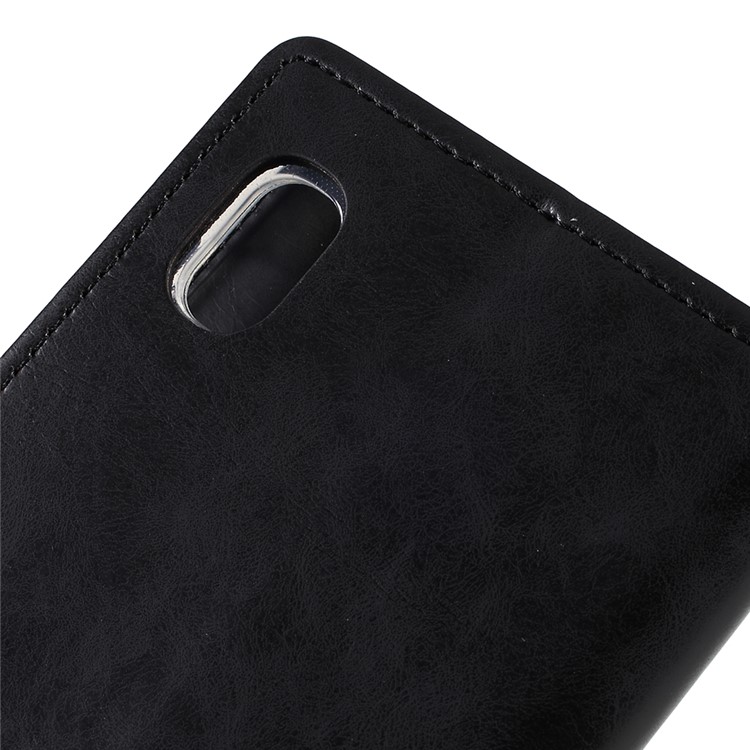 MERCURY GOOSPERY Blue Moon Wallet Leather Mobile Cover for Samsung Galaxy A10 - Black-5