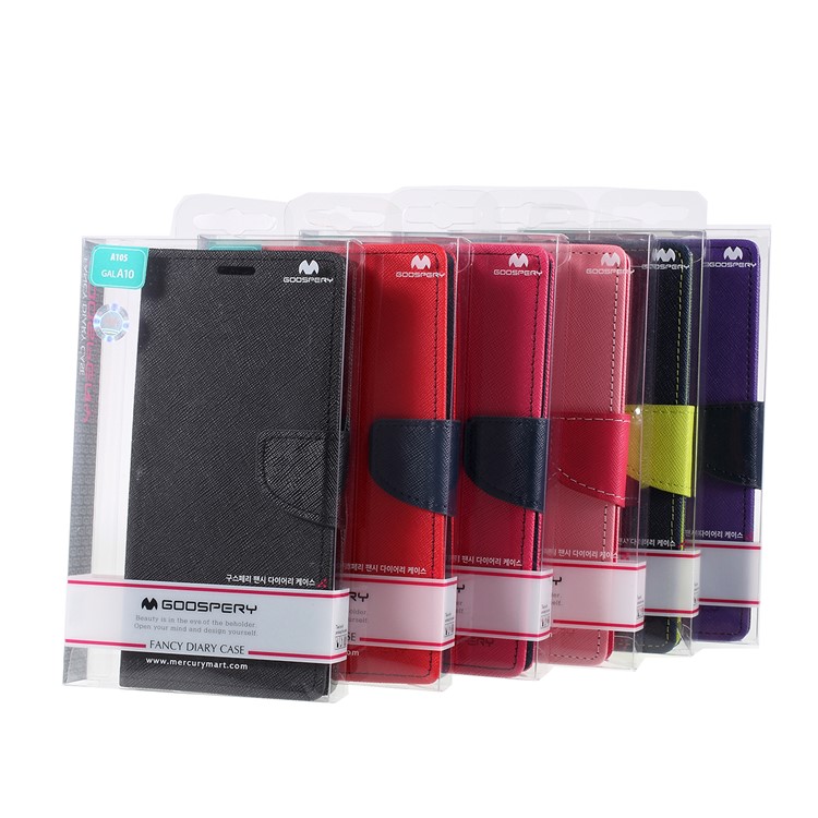 MERCURY GOOSPERY Leather Wallet Case for Samsung Galaxy A10 - Black-10