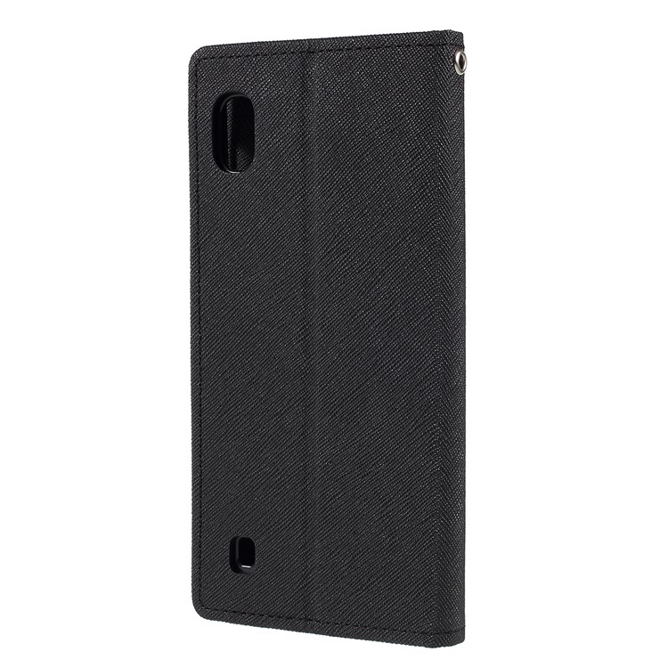MERCURY GOOSPERY Leather Wallet Case for Samsung Galaxy A10 - Black-2