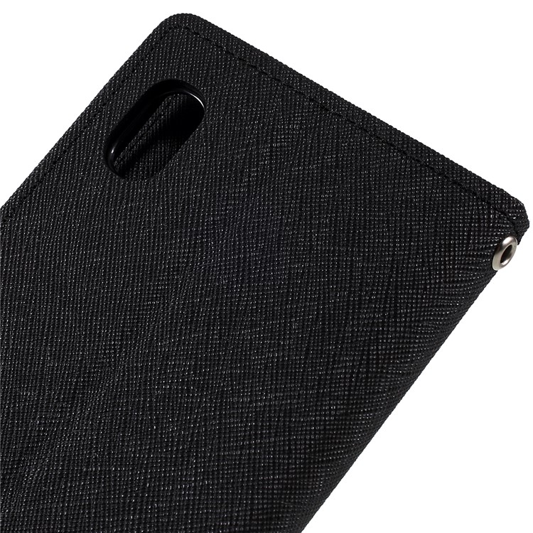 MERCURY GOOSPERY Leather Wallet Case for Samsung Galaxy A10 - Black-5