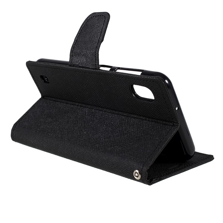 MERCURY GOOSPERY Leather Wallet Case for Samsung Galaxy A10 - Black-8