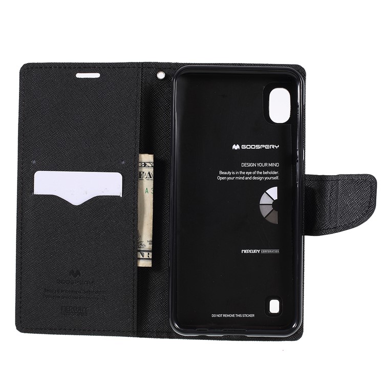 MERCURY GOOSPERY Leather Wallet Case for Samsung Galaxy A10 - Black-9