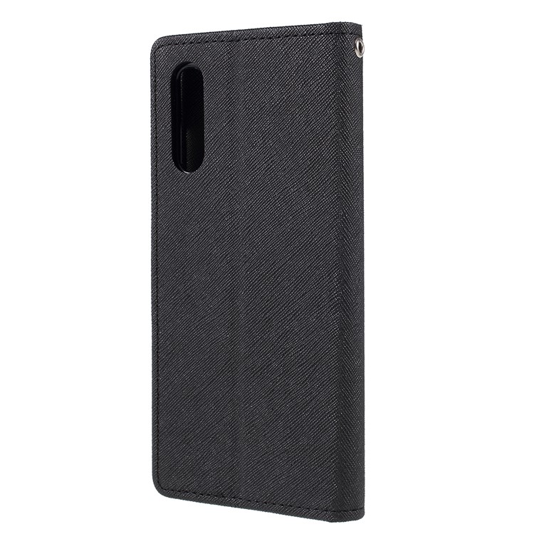 MERCURY GOOSPERY Leather Wallet Case for Samsung Galaxy A70 - Black-2