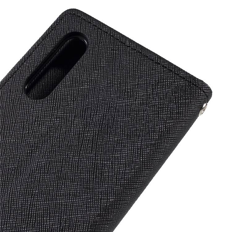 MERCURY GOOSPERY Leather Wallet Case for Samsung Galaxy A70 - Black-5