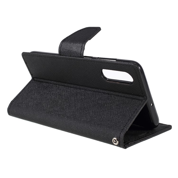 MERCURY GOOSPERY Leather Wallet Case for Samsung Galaxy A70 - Black-7