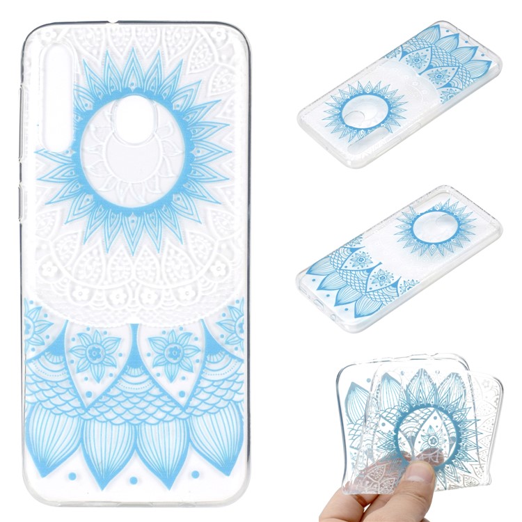 

Pattern Printing Soft TPU Phone Back Case for Samsung Galaxy M30 / A40s - Blue Mandala, Galaxy M30