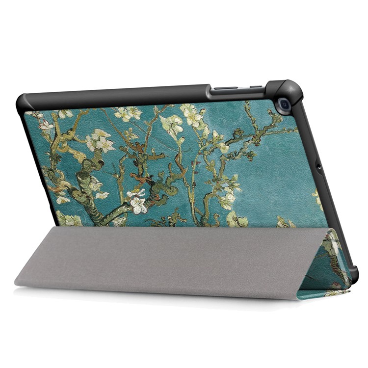 Pattern Printing Tri-fold Stand Leather Tablet Cover for Samsung Galaxy Tab A 10.1 (2019) T515/T510 - Wintersweet-6