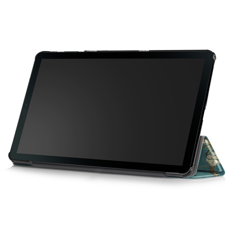 Pattern Printing Tri-fold Stand Leather Tablet Cover for Samsung Galaxy Tab A 10.1 (2019) T515/T510 - Wintersweet-7