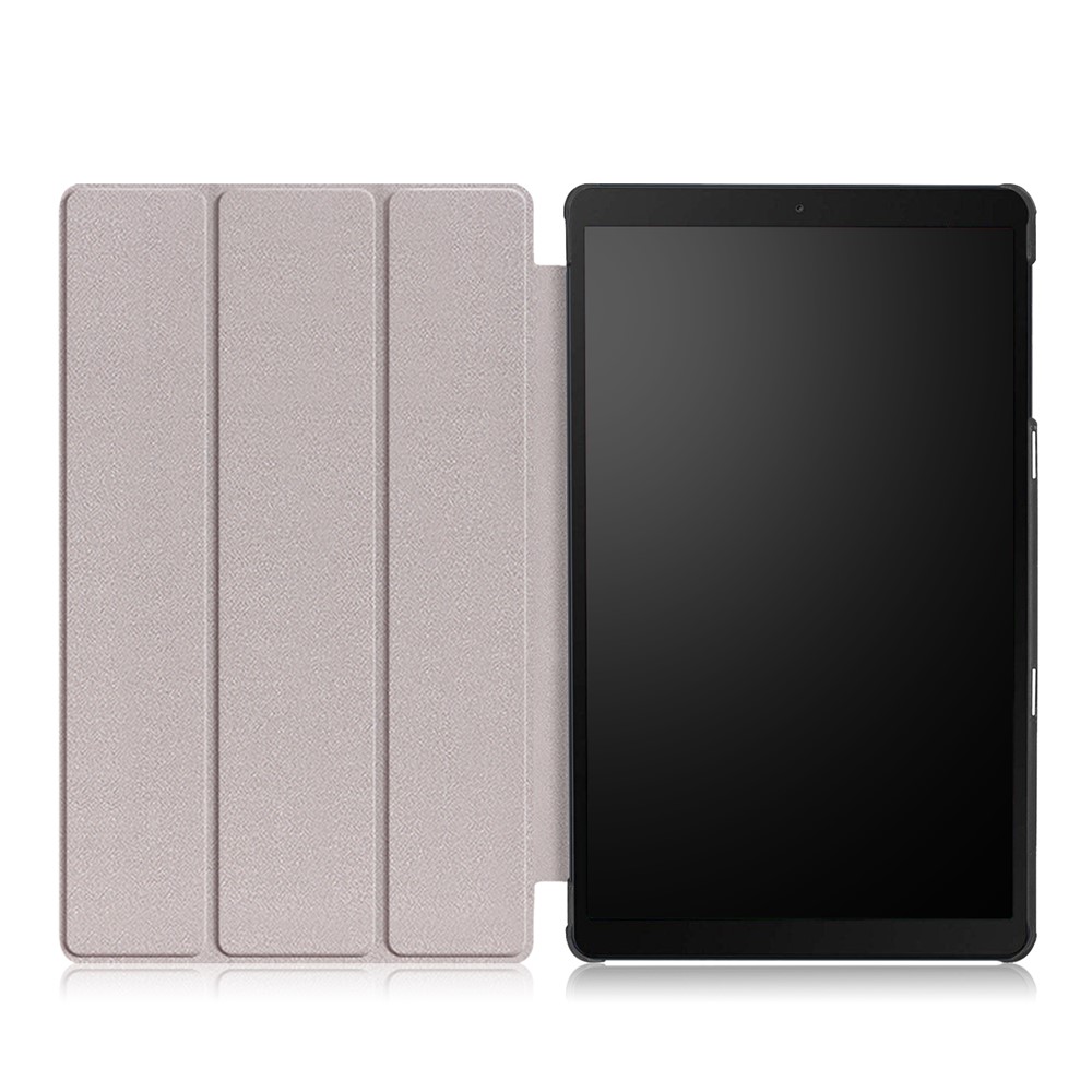 Tampa de Protetora de Proteção de Couro Dura de Couro Com Três Dobras Leves Para o Samsung Galaxy Tab A 10.1 2019 SM-T510/SM-T515 - Preto-10