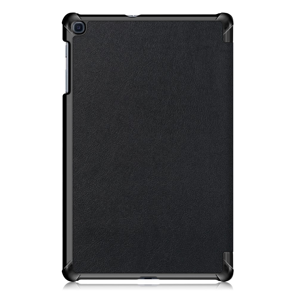 Couvercle de Comprimé de Protection en Cuir en Cuir en Cuir en Cuir PU Léger Pour Samsung Galaxy Tab A 10.1 2019 Sm-t510 / Sm-t515 - le Noir