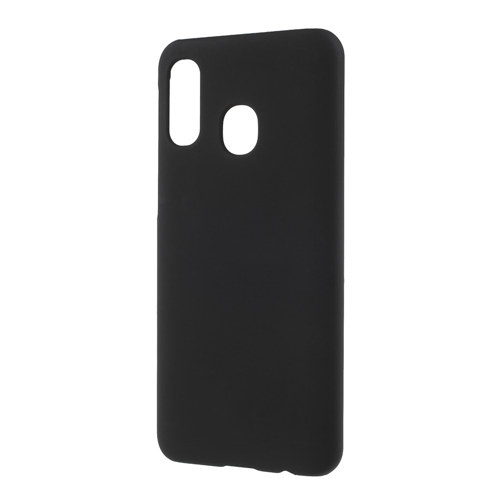 Rubberized Hard PC Phone Back Case Cover for Samsung Galaxy A40 - Black-2